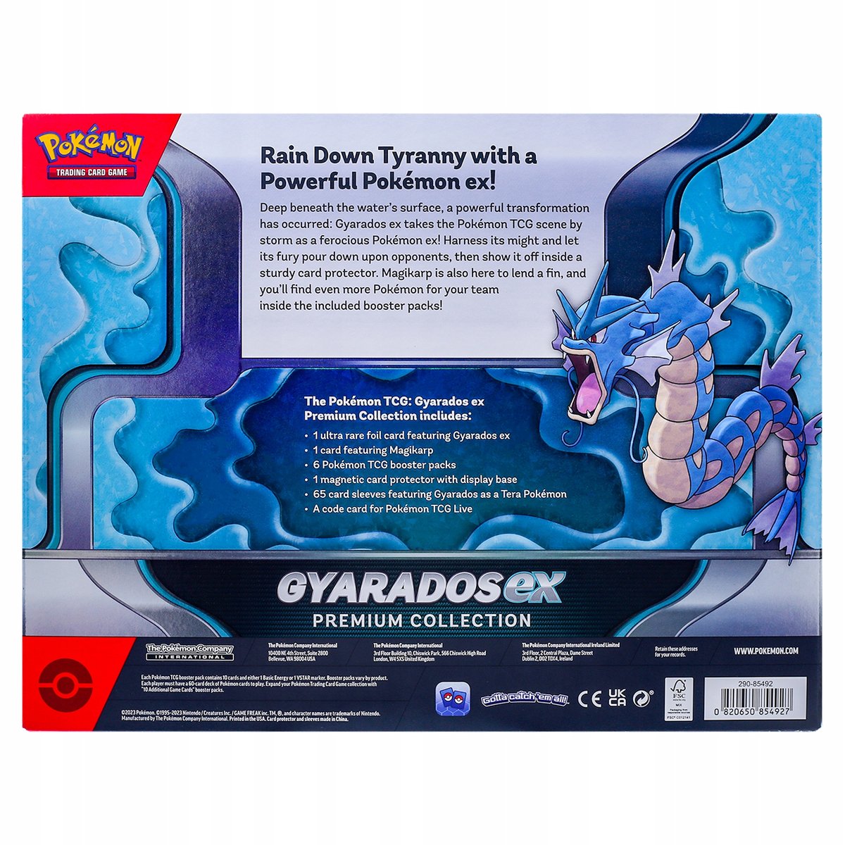 Pokemon TCG: GYARADOS EX PREMIUM COLLECTION - Medaid International