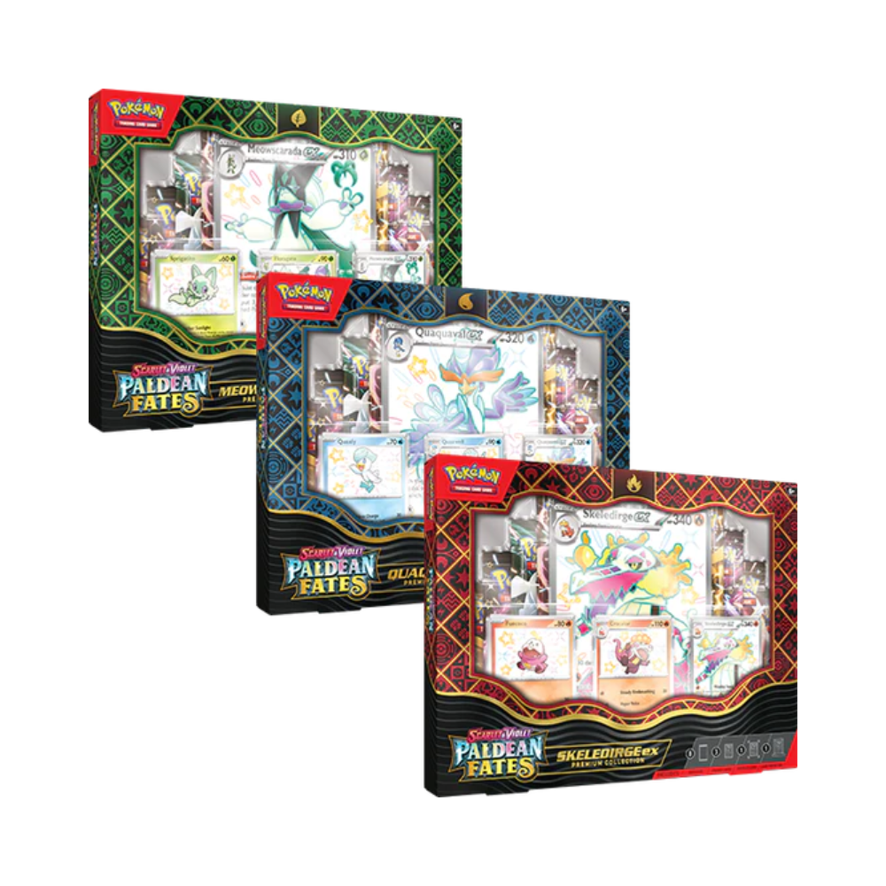 Pokemon TCG: PALDEAN FATES SV4.5 Premium Collection (1 Box) - Medaid International