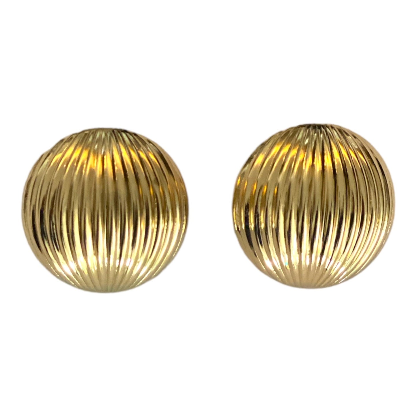 wavy gold earrings accessory #4015 - Medaid