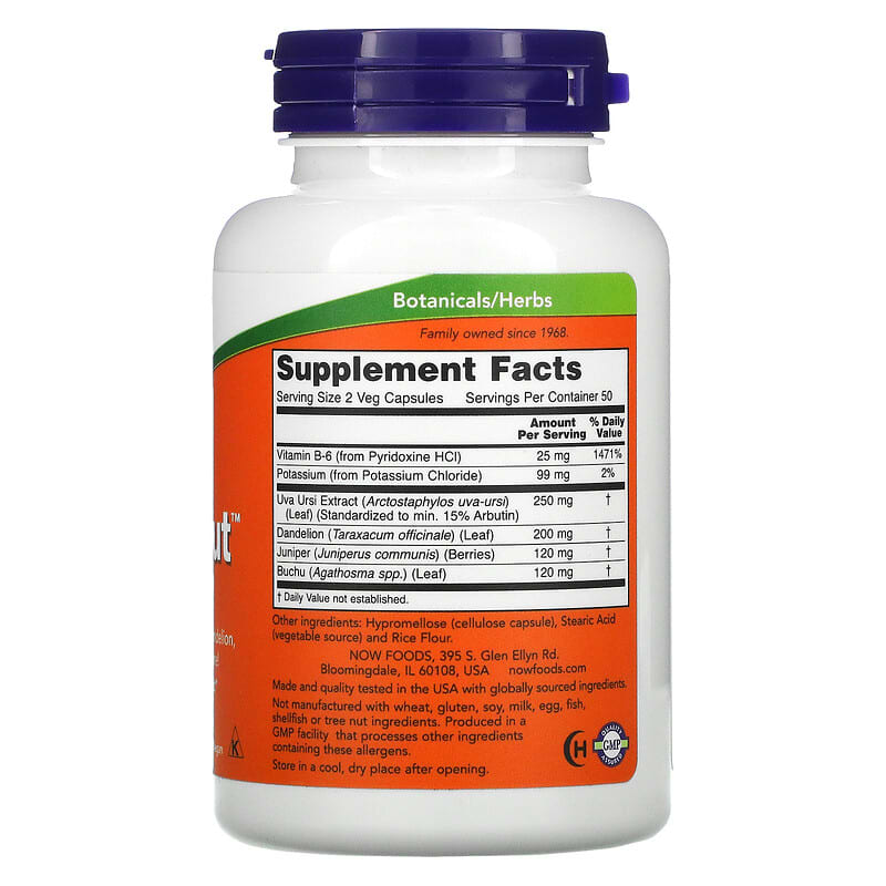 NOW Foods, Water Out, Fluid Balance, 100 Veg Capsules - Medaid International