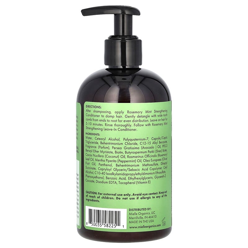 Mielle, Strengthening Conditioner, Rosemary Mint Blend, 12 fl oz (355 ml) - Medaid International