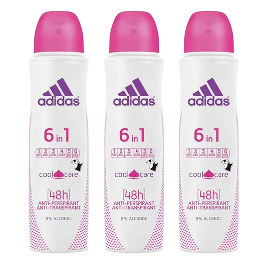 Adidas 6in1 48H Anti-Perspirant Spray Deodorant For Her - Pack Of 3 - Medaid