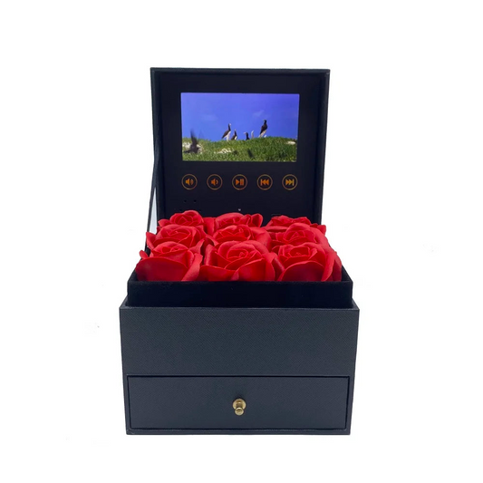 Video Box With 9 Eternal roses - Medaid International