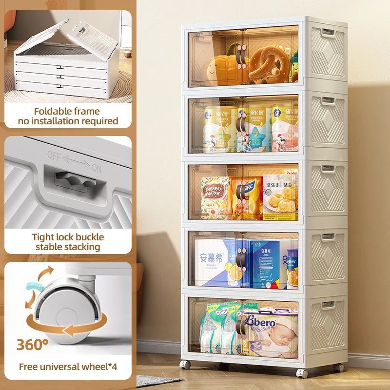 4-Layer Multi-Function Storage Cabinet