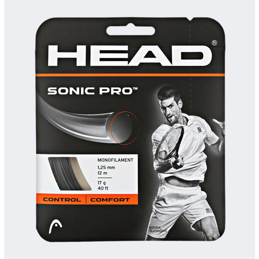 Head Sonic Pro 17 Tennis Strings Black - Medaid International