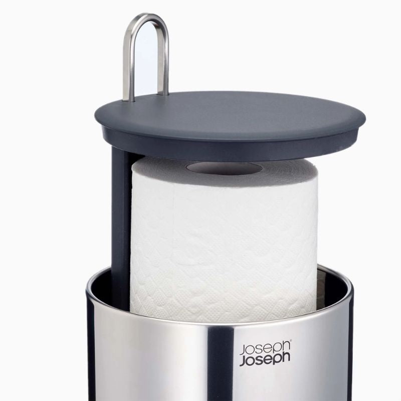 Joseph Joseph Easystore™ Luxe Stainless-steel Concealed Toilet Roll Holder - Medaid International