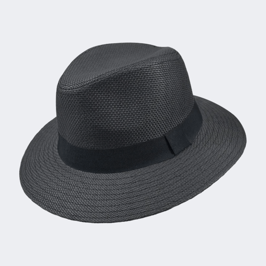 Stamion Fedora With Ribbon &#206;œen Men Beach Hat Black - Medaid International