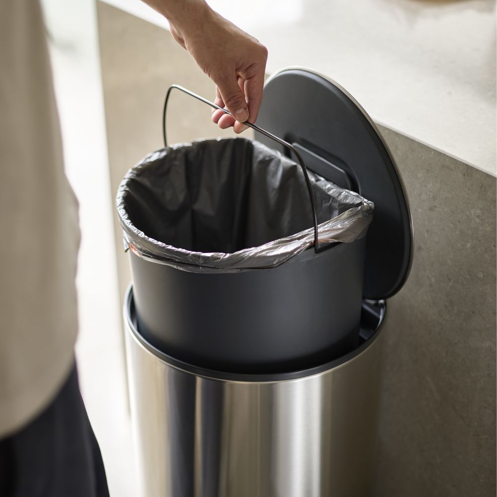 Arc‚Ñ¢ 30L Easy-push Stainless-steel Pedal Bin - Medaid International