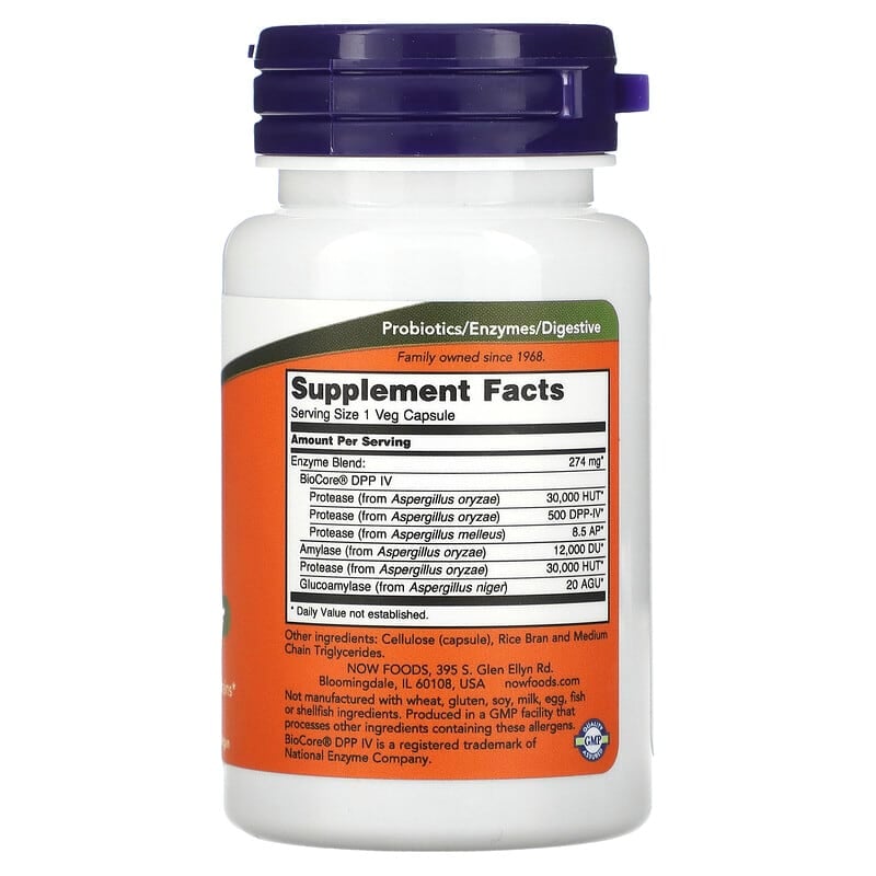 NOW Foods, Gluten Digest, 60 Veg Capsules - Medaid International