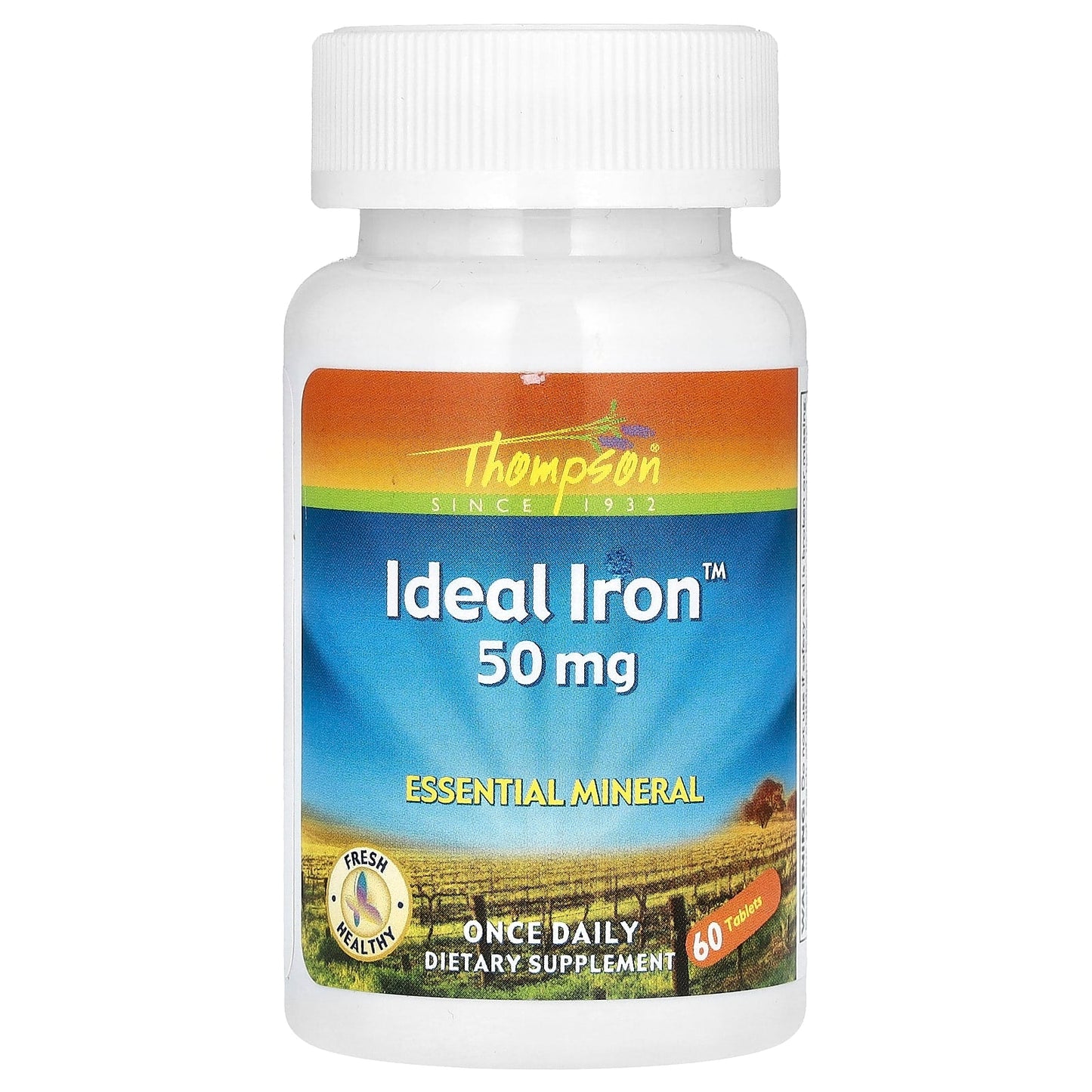 Thompson, Ideal Iron, 50 mg, 60 Tablets - Medaid International