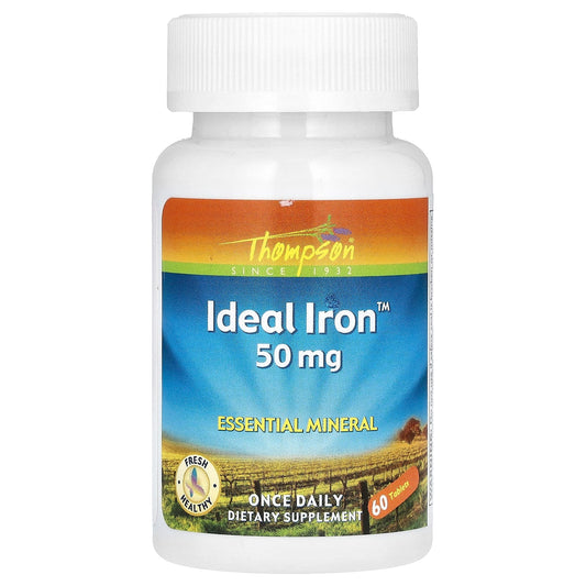 Thompson, Ideal Iron, 50 mg, 60 Tablets - Medaid International