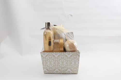 Spa Gift Baskets for Women, Spa Luxetique Spa Gifts for Women, Birthday Gifts Spa Kit, 12pc Vanilla Bath Set, Womens Self Care Gifts,Christmas Gifts - Medaid International