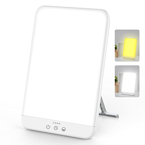 Lobertingu - 10000 Lux Light Therapy Lamp with Adjustable Brightness & Timer