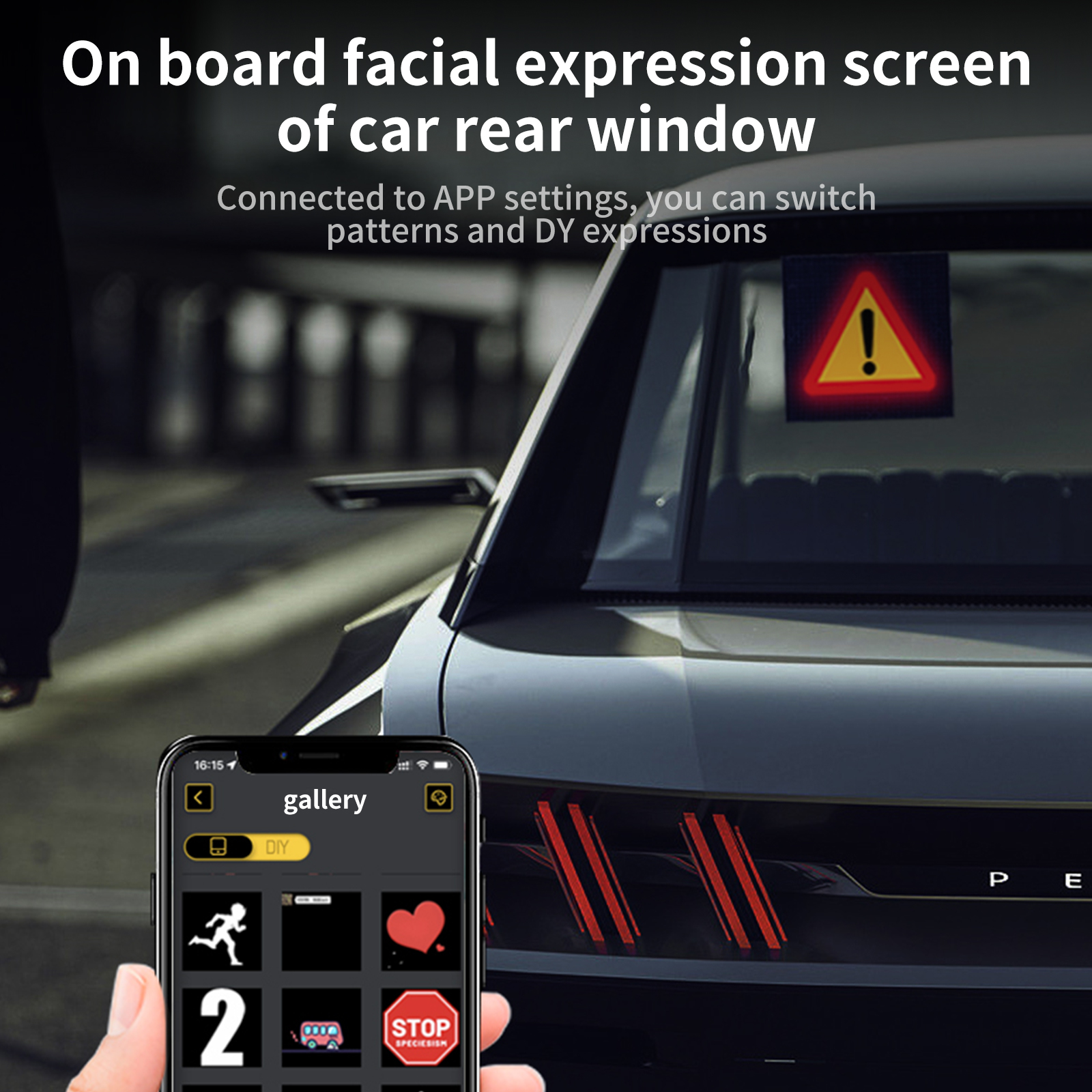 Car LED Smart Screen APP Control Full Color LED Screen Panel - Medaid International