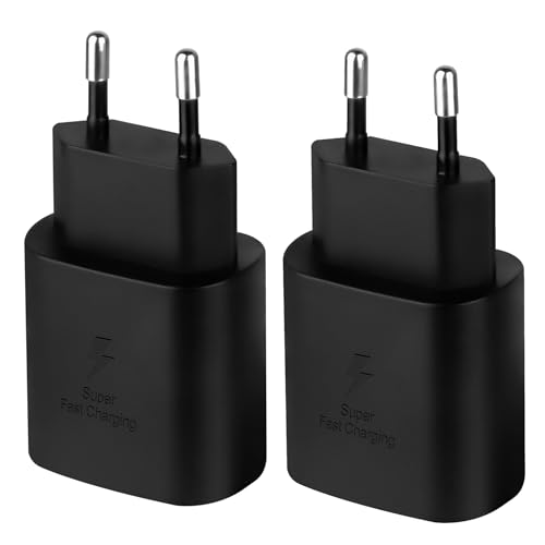 Kaimenglong - 25W USB C Fast Charger Pack of 2, PD 3.0, QC 3.0, Compatible with iPhone & Galaxy