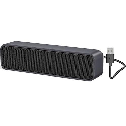 ADELGO - USB-Powered Computer Speakers, Portable Mini Sound Bar, Plug and Play