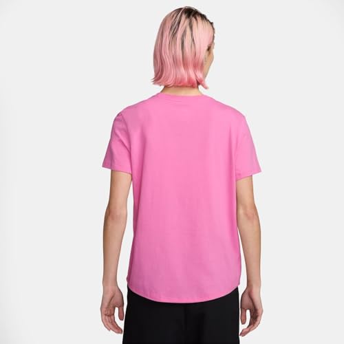 Nike Sportswear Club Essentials Women's T-Shirt (Playful Pink) Size Large - Medaid International