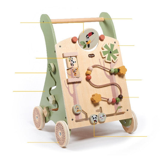 Tiny Love 2 in 1 Wooden Baby Walker - Medaid