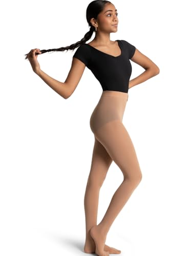 Capezio womens Studio Basics Footed tights, Light Suntan, Large-X-Large US - Medaid International