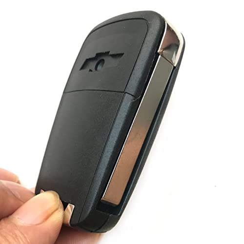 Chevrolet - Flip Folding Key Shell for Cruze, Impala, Camaro, 3 Buttons, Durable ABS