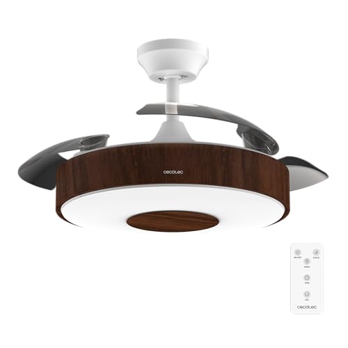 Cecotec - EnergySilence Aero 4200 Ceiling Fan with Light, 6 Speeds, Remote Control