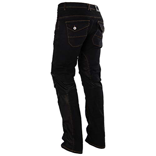 Armor - Men’s Motorcycle Riding Jeans with Knee & Hip Protectors, Stretch Denim
