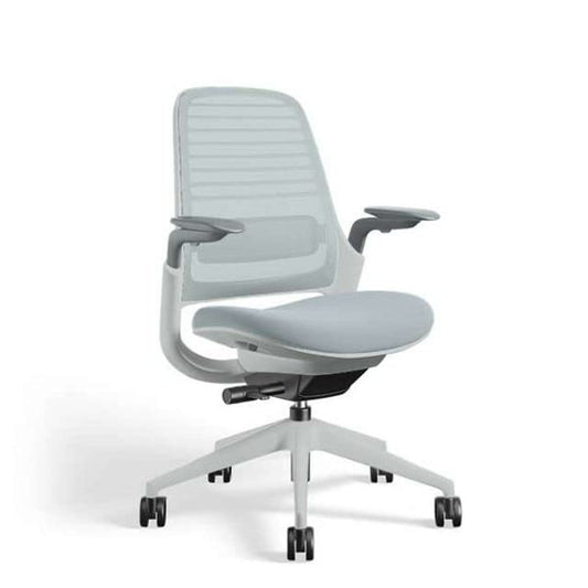 Steelcase Series 1 Office Chair, Seagull Frame (Carpet Casters, Nickel) - Medaid International