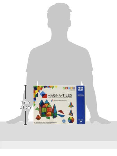MAGNA-TILES Classic 32-Piece Magnetic Construction Set, The ORIGINAL Magnetic Building Brand - Medaid International