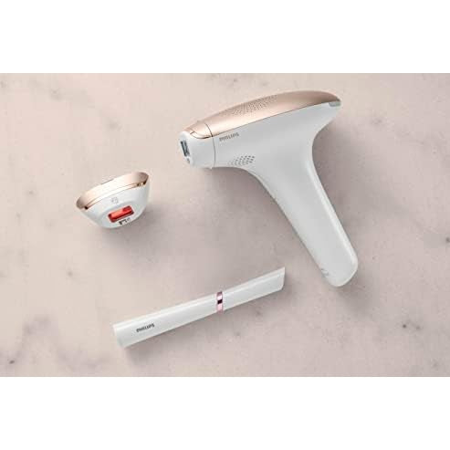 PHILIPS Lumea Advanced IPL Hair Removal Device with 2 Attachments for Face and Body + Complimentary Facial Hair Remover, Compact Touch-Up Trimmer - BRI921/00 [comes with UK Plug] - 3 months of hair-free smooth skin - Medaid - Lebanon