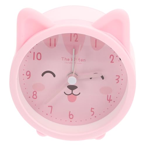 Levemolo - Cute Cat Alarm Clock with Night Light, Small Digital Travel Clock