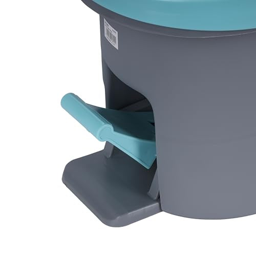 Delcasa Easy Wring & Clean Spin mop & Bucket Set with Foot Pedal Floor mop with Spinning Wringer Turbo Refill 100% Microfibre mop Head - Medaid International