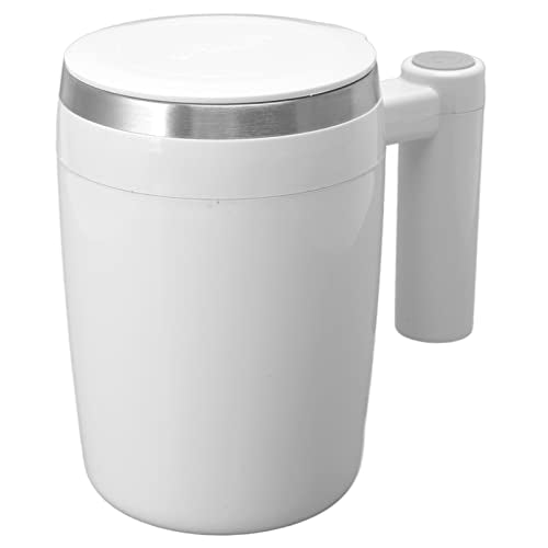 Topincn - 380ml Automatic Magnetic Stirring Mug, USB Rechargeable, Stainless Steel