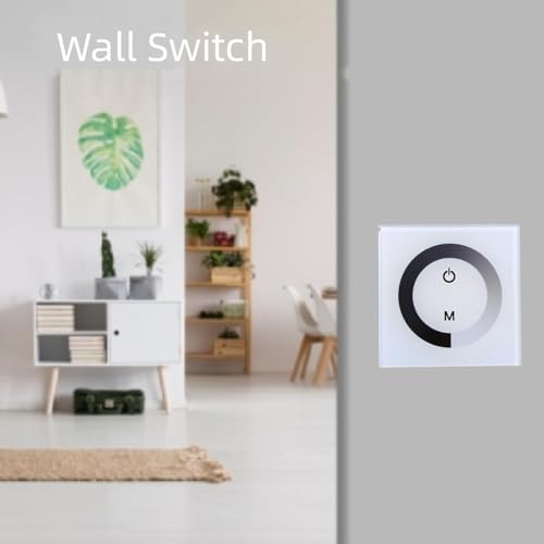 Zerodis - Wall-Mounted Touch Panel Dimmer for 12V-24V Single Color LED Lights
