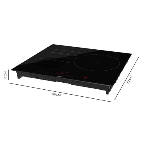 Cecotec - Bolero Squad I 3300 FullFlex Induction Cooktop, 7400W, 28cm, Touch Slider