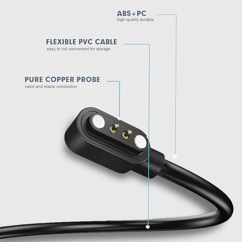 Lamshaw - Magnetic Charger for TiMu T32 Fitness Tracker, 1M Length, Durable Design