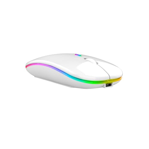 JjoiaS - Bluetooth 5.2 Wireless Mouse, Silent, Lightweight, USB Rechargeable