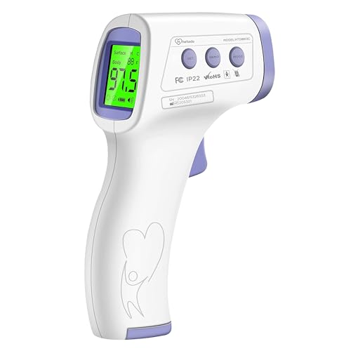 Carent - Infrared Non-Contact Thermometer for Infants & Adults | LCD Display, CE & FDA Certified, 3-Year Warranty