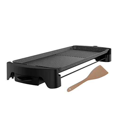 Cecotec - Tasty & Grill 3000 RockWater L, 2200W, Large 65x30cm Surface, Non-Stick