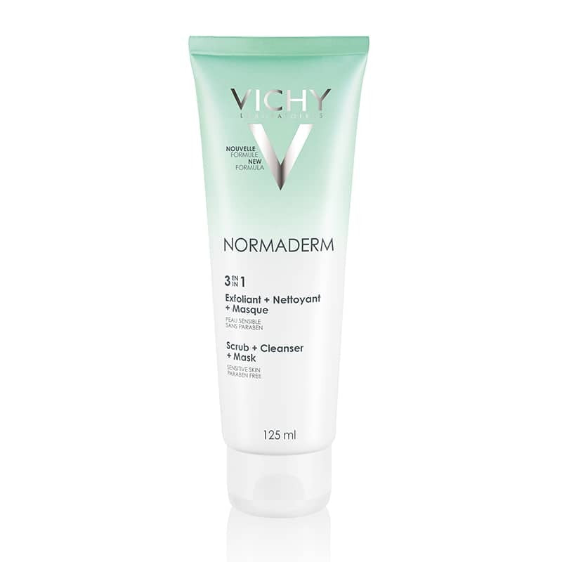 Vichy Normaderm 3in1 Scrub + Cleanser + Mask 125ml - Medaid International