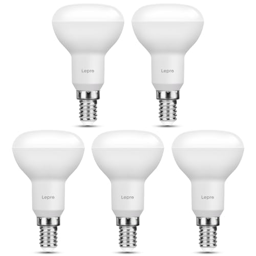 Lepro - E14 LED Light Bulb R50 Reflector, 4.9W Warm White, Pack of 5