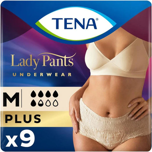 Lady Pants Plus Creme Incontinence underwear with raised waist - Medaid