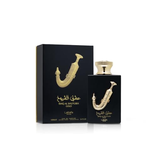 Lattafa Pride Ishq Al Shuyukh Gold for Unisex Eau de Parfum Spray, 3.4 Ounce - Medaid International