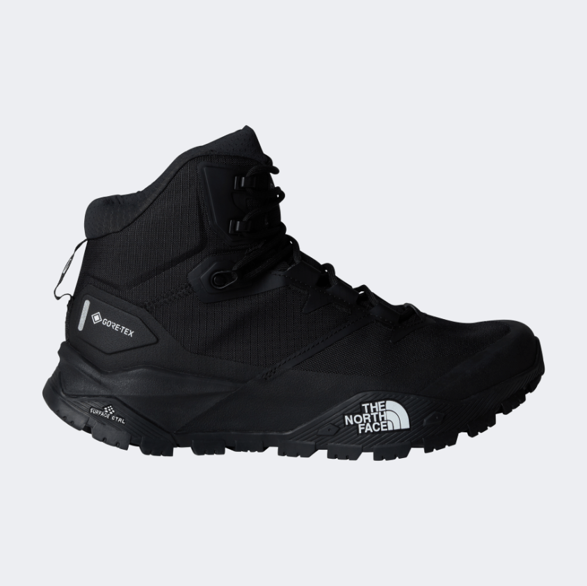 The North Face Offtrail Hike Mid Goretex Men Hiking Shoes Black/White - Medaid International