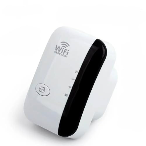 AMZ - 300Mbps WiFi Repeater, 2.4GHz Signal Booster with WPS & Ethernet Port