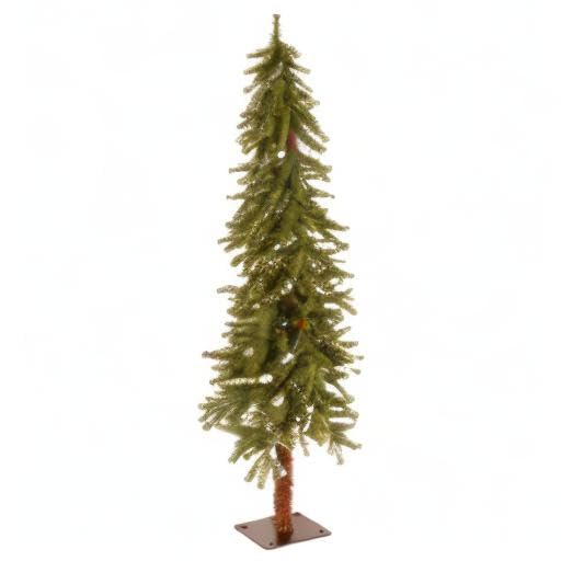 National Tree Company 5 ft Unlit Hickory Cedar Artificial Christmas Tree, 371 Tips, Metal Plate Base, Green - Medaid International