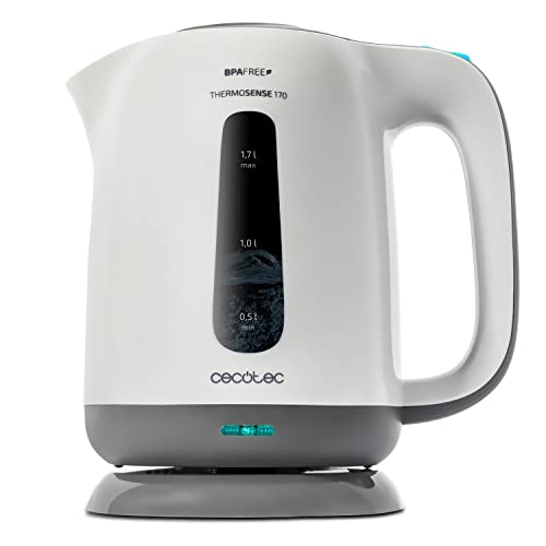 Cecotec - ThermoSense 170 Electric Kettle, 1.7L, BPA Free, 2200W Power, 360° Base
