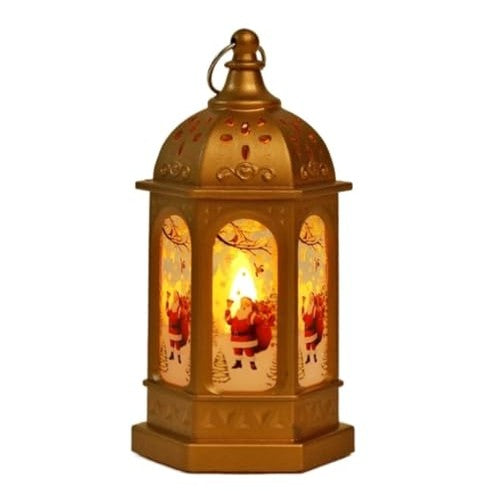 Bodhis - Rustic Christmas Lantern with Tempered Glass for Outdoor Decor