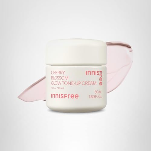 innisfree Cherry Blossom Glow Tone-Up Cream with Niacinamide for Bright, Even Skin Tone, Korean Skincare Gel Moisturizer for Face (Packaging May Vary) - Medaid International