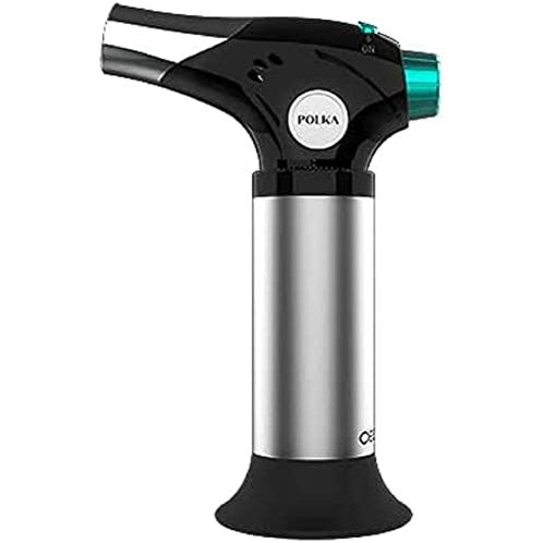 Cecotec - Polka Flame-Cook 1000 Kitchen Torch, 1300ºC, Flame Regulator, Safety Lock