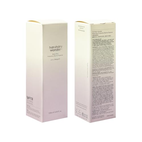 haruharu Wonder Black Rice Probiotics Barrier Essence, Skin Flooding & Layering, Strengthens Skin Barrier, Moisturizes, Glowy Radiant Skin, Ceramide & Panthenol, Holiday Stocking Stuffer, 4.05 fl.oz - Medaid International